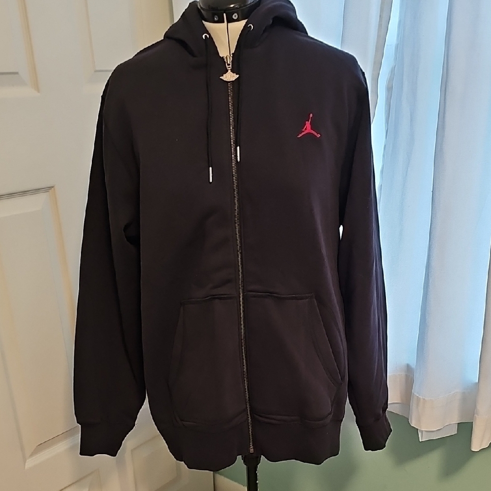 Men's Jordan Black Full Zip Hoodie Size XL
